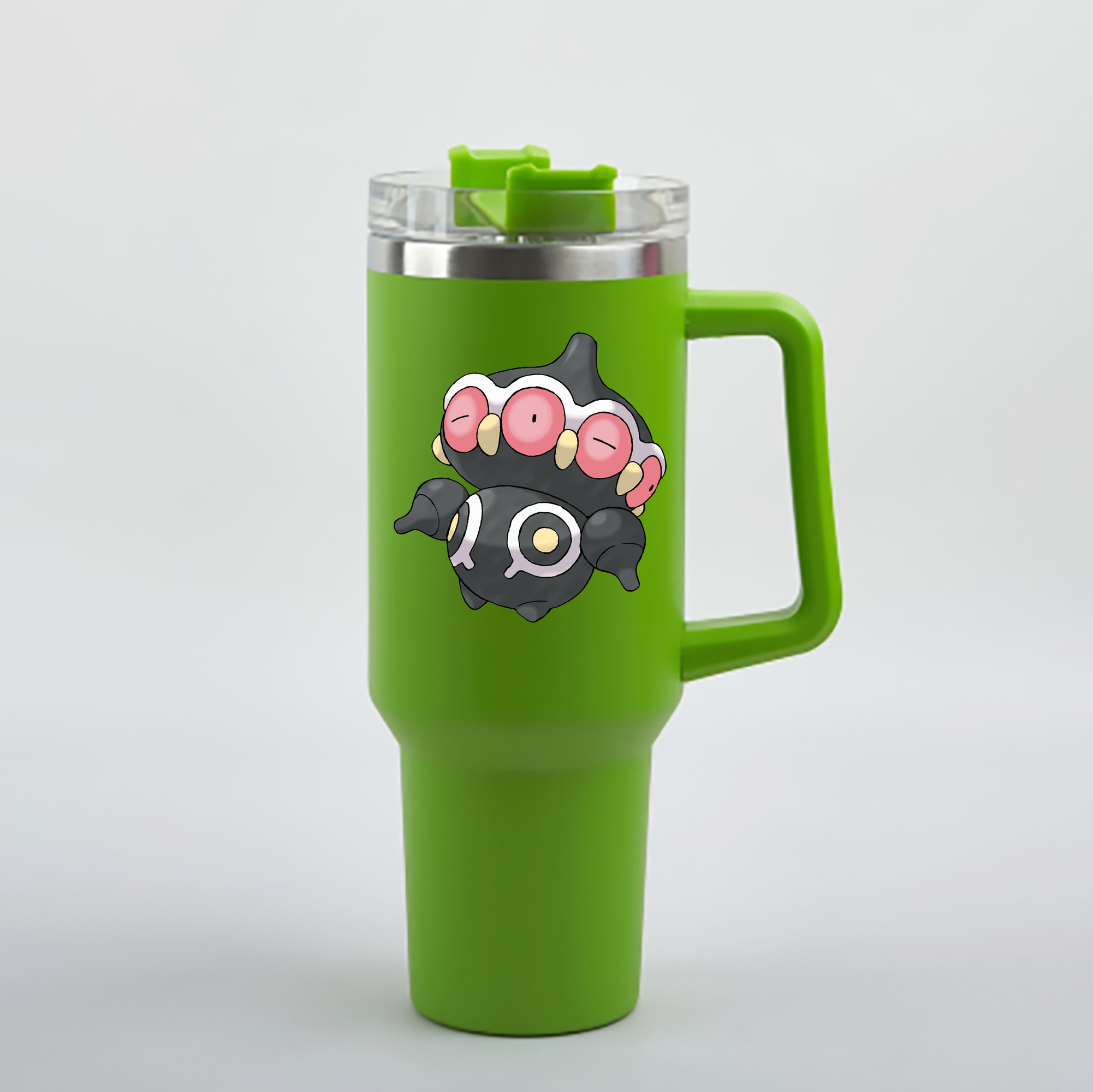 （画像用） ポケットモンスター Pokémon 1200mL車用タンブラー - クリスタルステッカー（プラスチックストロー付き）